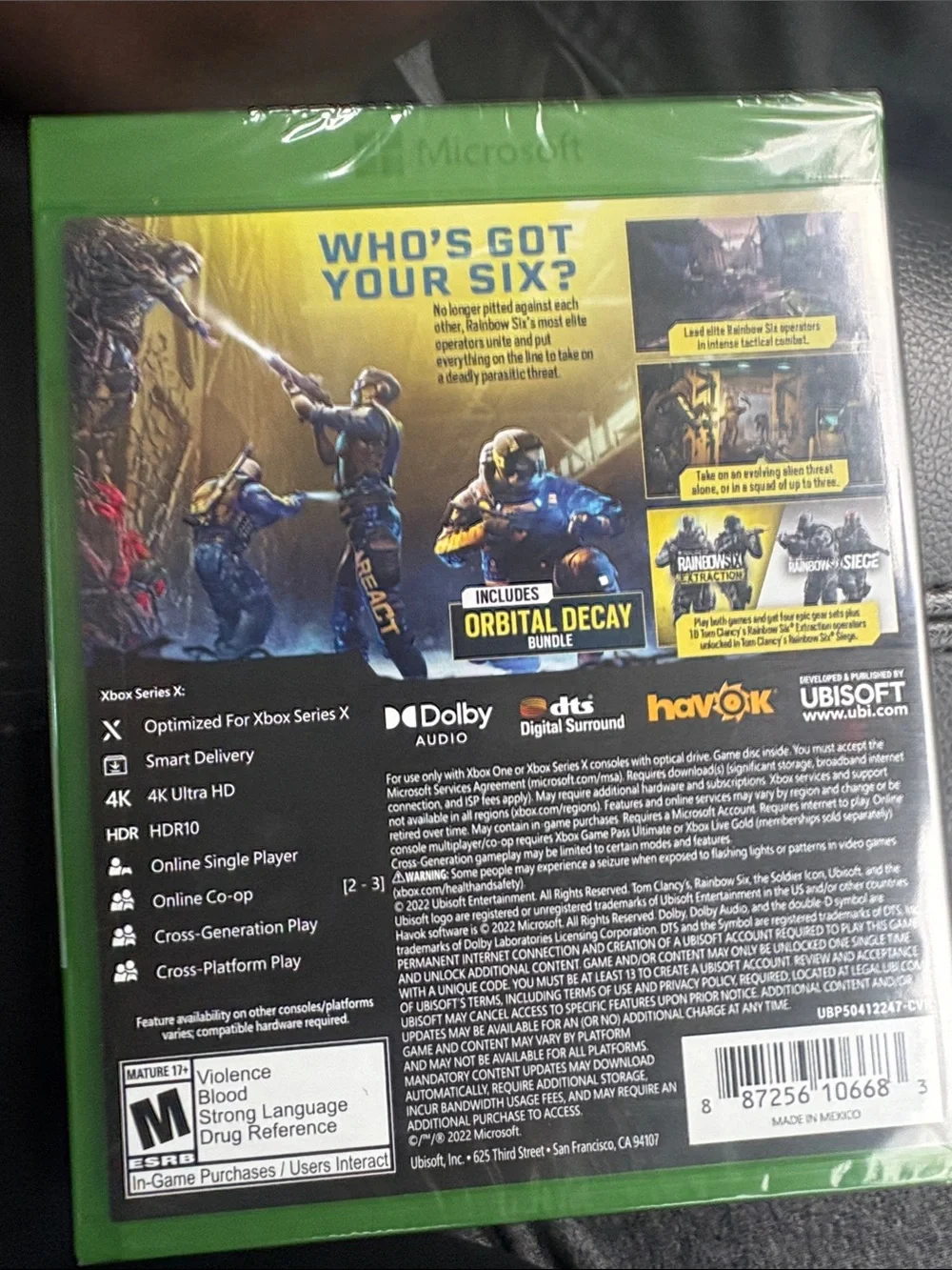 Tom Clancy's Rainbow Six Extraction - Xbox (Yellow)